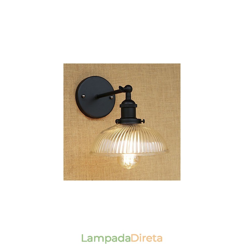 Pintura retrô country para proteção ocular em estilo mini, arandelas de parede com luz ambiente