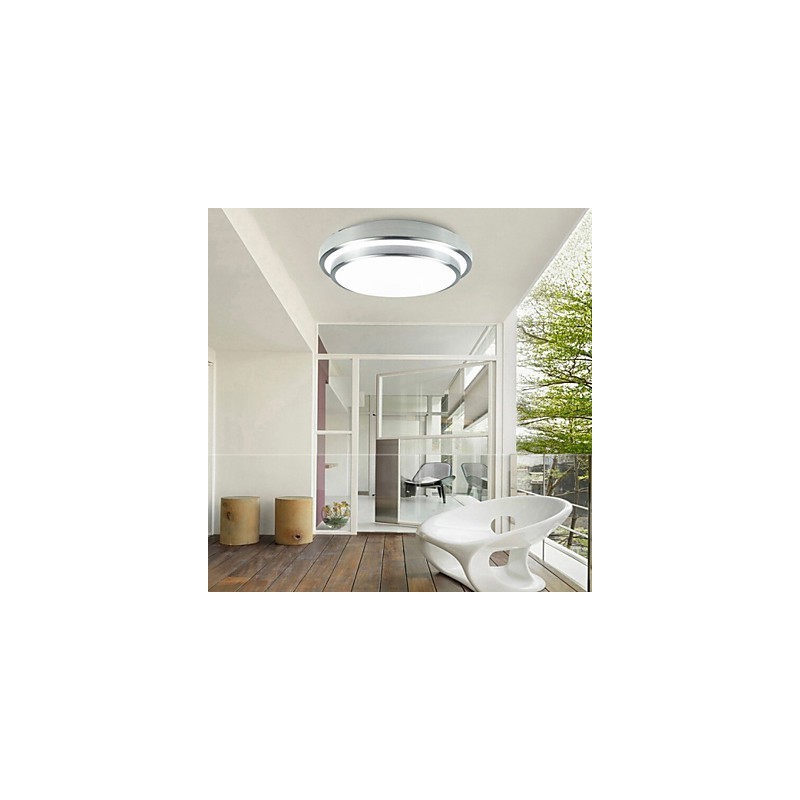 Luminárias embutidas redondas simples modernas diâmetro 29cm