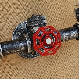 Interruptor de vento industrial retrô Garrafa de água Lâmpada de parede Luz de parede Azul