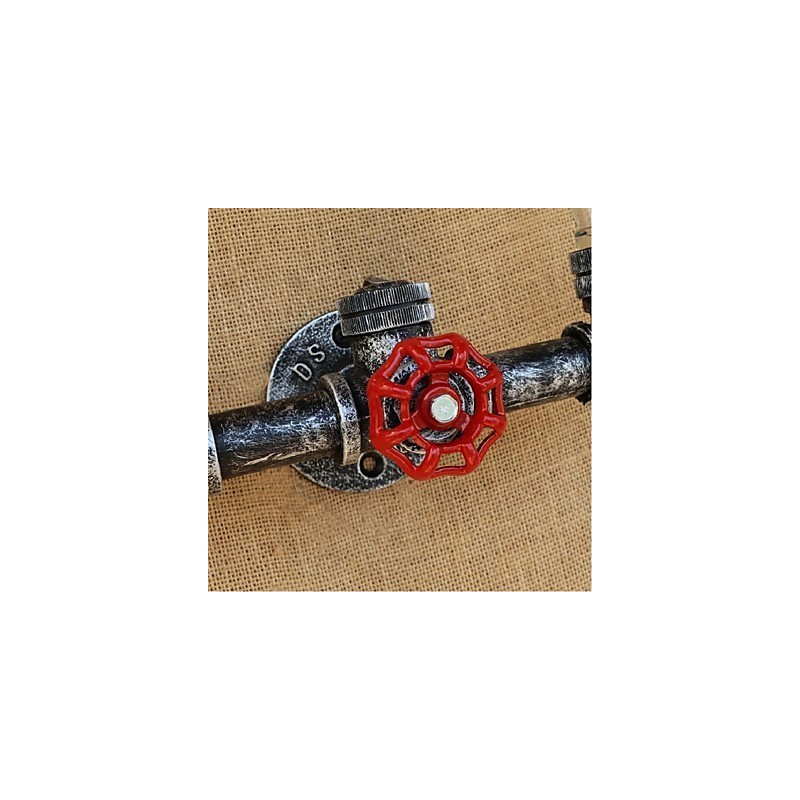 Interruptor de vento industrial retrô Garrafa de água Lâmpada de parede Luz de parede Azul