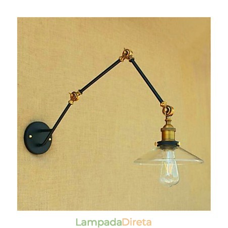 Recurso cromado rústico para luz ambiente de braço oscilante Luzes de braço oscilante Recurso cromado rústico para luz ambiente de braço oscilante Luzes de braço oscilante