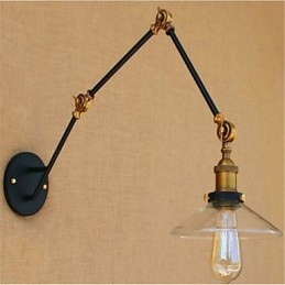 Recurso cromado rústico para luz ambiente de braço oscilante Luzes de braço oscilante