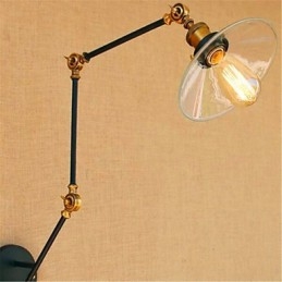 Recurso cromado rústico para luz ambiente de braço oscilante Luzes de braço oscilante