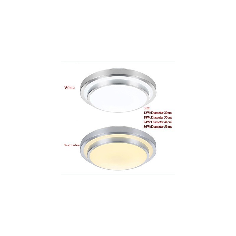 Luminárias embutidas redondas simples modernas diâmetro 29cm