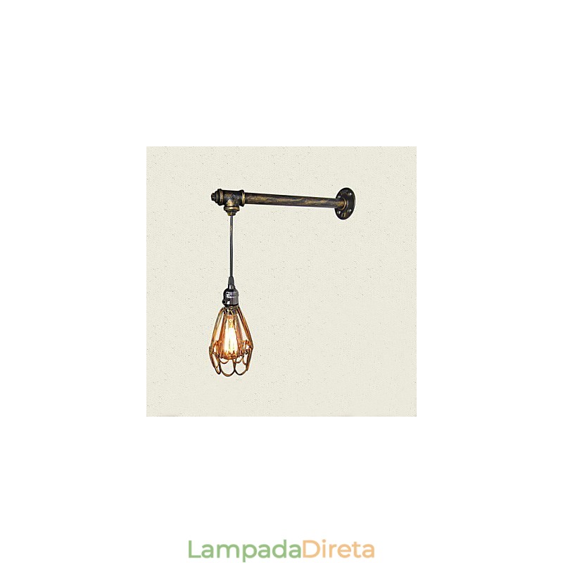 Luminárias de parede vintage loft com interruptor Industrial Edison Fashion Simplicity Wall Sconce Metal Base Cap