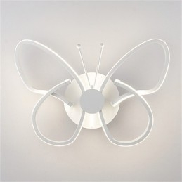 Luminárias de parede modernas em forma de borboleta, criativas, de metal e acrílico, para sala de estar, corredor, quarto, quartos de hotel, abajur de cabeceira