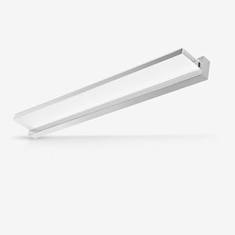 Recurso eletrogalvanizado moderno contemporâneo integrado para iluminação de banheiro com luz ambiente Luz de parede