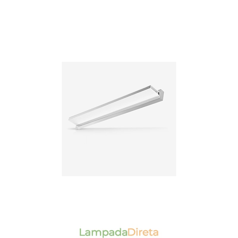 Recurso eletrogalvanizado moderno contemporâneo integrado para iluminação de banheiro com luz ambiente Luz de parede
