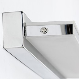 Recurso eletrogalvanizado moderno contemporâneo integrado para iluminação de banheiro com luz ambiente Luz de parede