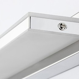 Recurso eletrogalvanizado moderno contemporâneo integrado para iluminação de banheiro com luz ambiente Luz de parede