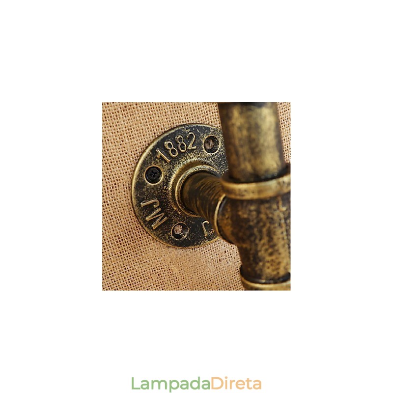 Interruptor de vento industrial retrô Garrafa de água Lâmpada de parede Luz de parede Azul