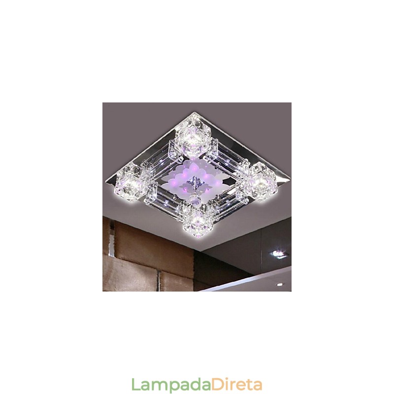 Moderno Contemporâneo Cristal Galvanizado Vidro Montagem Embutida