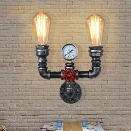 2 cabeças vintage industrial metal luzes de parede restaurante café bar decoração iluminação
