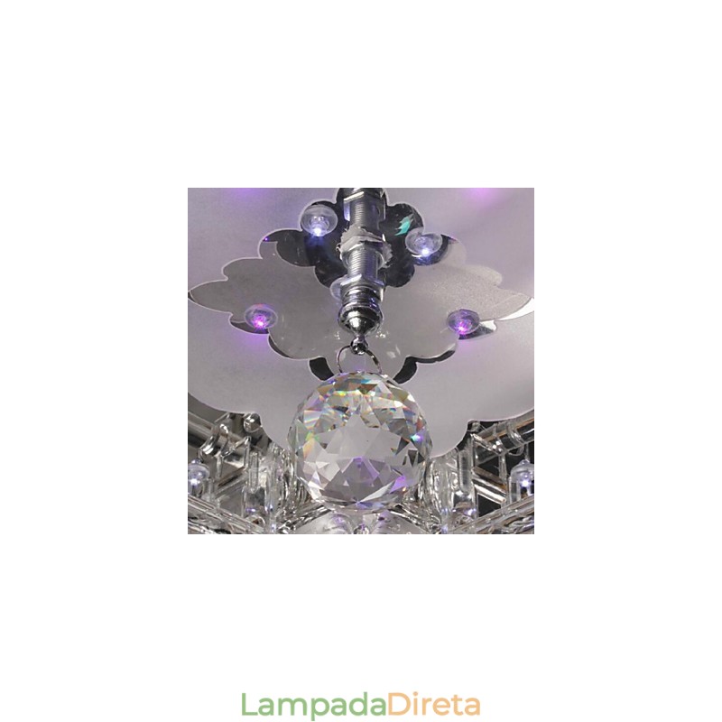 Moderno Contemporâneo Cristal Galvanizado Vidro Montagem Embutida