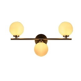 Luminária de parede de vidro moderna contemporânea bronze característica para mini estilo uplight arandelas de parede luz de parede