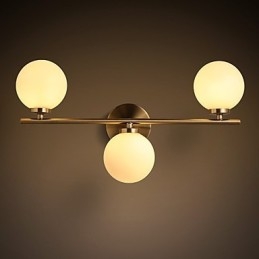 Luminária de parede de vidro moderna contemporânea bronze característica para mini estilo uplight arandelas de parede luz de parede