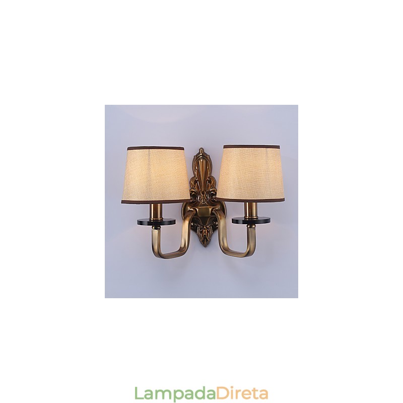 Recurso tradicional clássico galvanizado para proteção ocular Arandelas de parede Downlight Luminária de parede