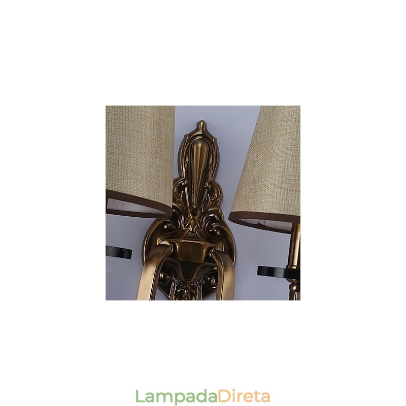 Recurso tradicional clássico galvanizado para proteção ocular Arandelas de parede Downlight Luminária de parede