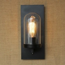 Criativo moderno minimalista Restaurante Bar Corredor americano escadas Edison parede lâmpada de cabeça única vidro