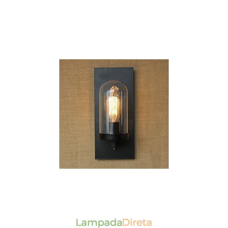 Criativo moderno minimalista Restaurante Bar Corredor americano escadas Edison parede lâmpada de cabeça única vidro