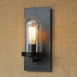 Criativo moderno minimalista Restaurante Bar Corredor americano escadas Edison parede lâmpada de cabeça única vidro