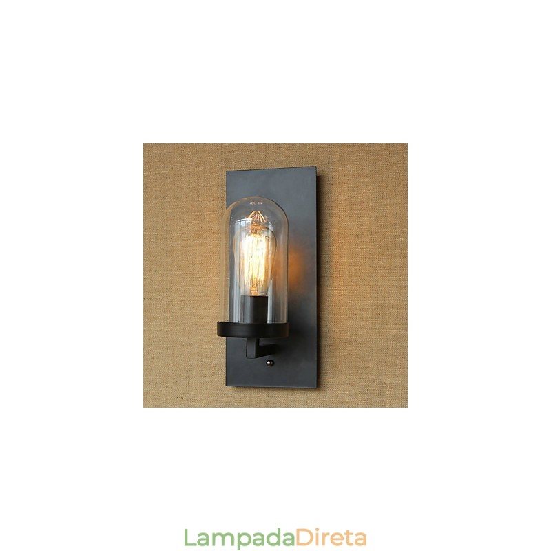 Criativo moderno minimalista Restaurante Bar Corredor americano escadas Edison parede lâmpada de cabeça única vidro