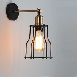 Loft vintage Wall Lights Industrial Edison Moda Simplicidade Wall Sconces Base de Metal Cap