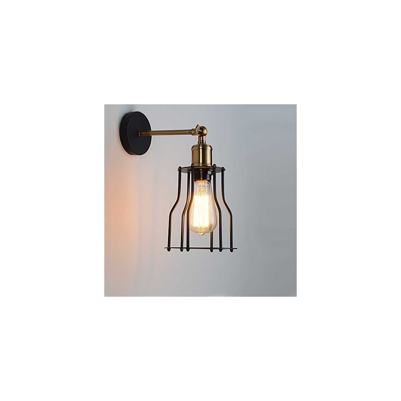 Loft vintage Wall Lights Industrial Edison Moda Simplicidade Wall Sconces Base de Metal Cap