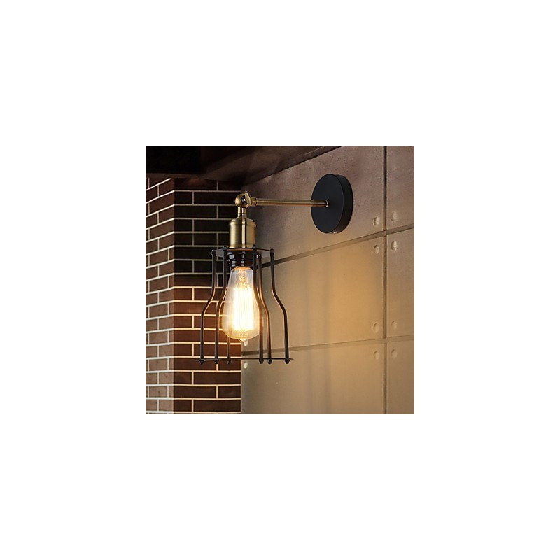 Loft vintage Wall Lights Industrial Edison Moda Simplicidade Wall Sconces Base de Metal Cap