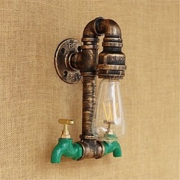 Recurso de pintura retrô country para arandelas de parede de luz ambiente estilo mini