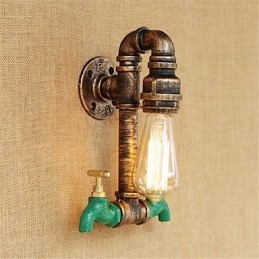 Recurso de pintura retrô country para arandelas de parede de luz ambiente estilo mini