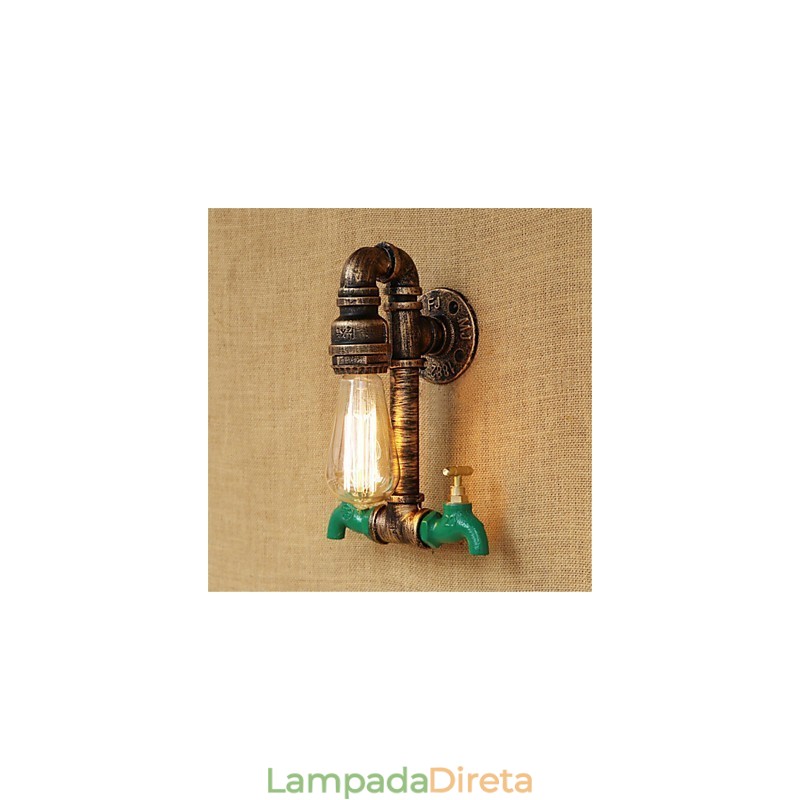 Recurso de pintura retrô country para arandelas de parede de luz ambiente estilo mini
