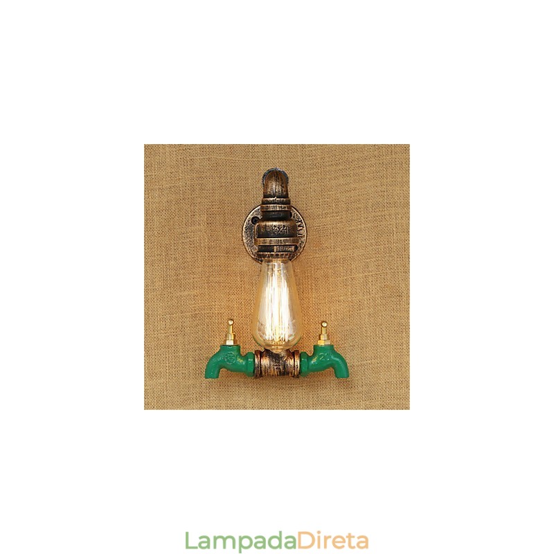 Recurso de pintura retrô country para arandelas de parede de luz ambiente estilo mini
