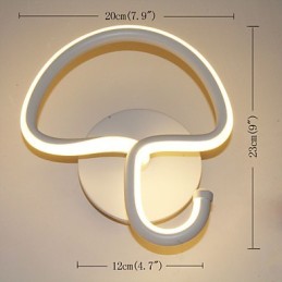 Lâmpada minimalista moderna Lâmpada de cabeceira para quarto Corredores Hotel Projeto Iluminação Alumínio Circular Lâmpada de parede