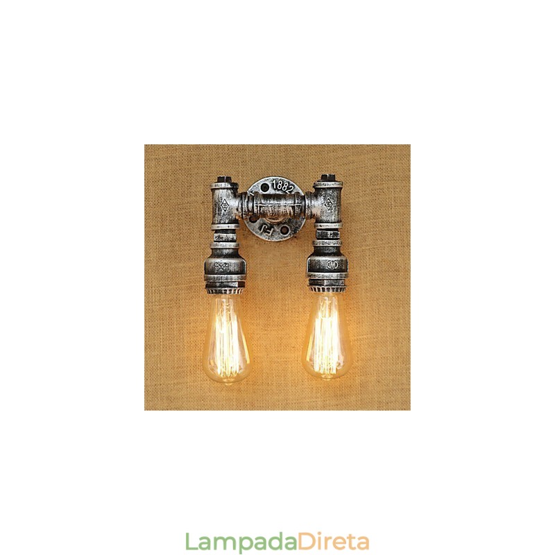 Pintura rústica estilo chalé country retrô para apliques de parede com luz ambiente estilo mini