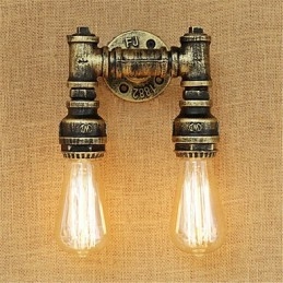 Pintura rústica estilo chalé country retrô para apliques de parede com luz ambiente estilo mini