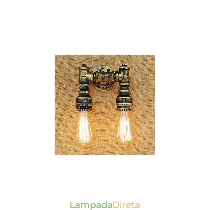 Pintura rústica estilo chalé country retrô para apliques de parede com luz ambiente estilo mini