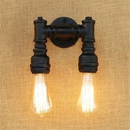 Pintura rústica estilo chalé country retrô para apliques de parede com luz ambiente estilo mini
