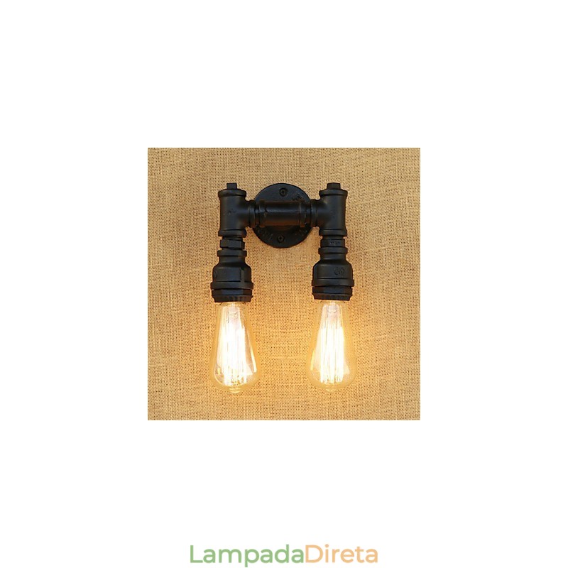 Pintura rústica estilo chalé country retrô para apliques de parede com luz ambiente estilo mini