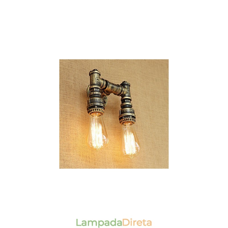 Pintura rústica estilo chalé country retrô para apliques de parede com luz ambiente estilo mini