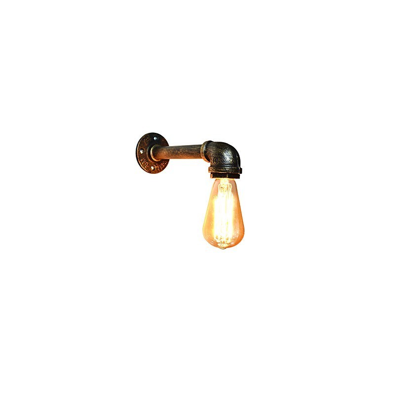 Arandelas de parede rústicas tradicionais clássicas de latão antigo para iluminação ambiente
