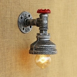 Pintura retrô country para arandelas de parede com luz ambiente