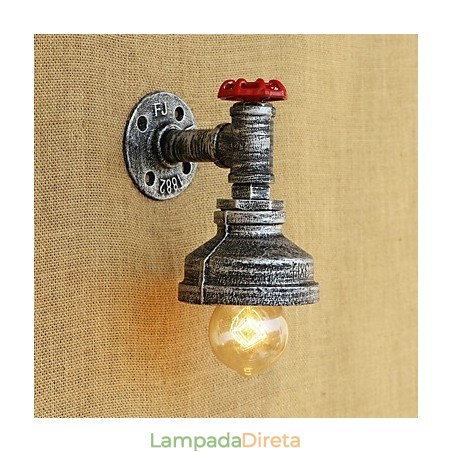 Pintura retrô country para arandelas de parede com luz ambiente Pintura retrô country para arandelas de parede com luz ambiente