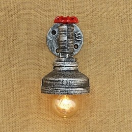 Pintura retrô country para arandelas de parede com luz ambiente