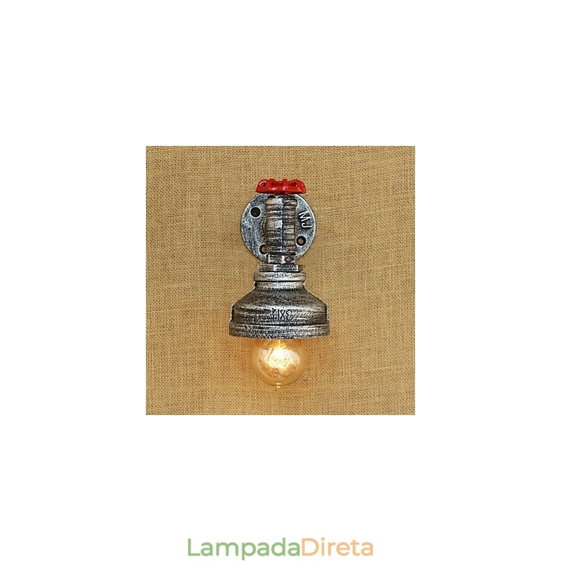 Pintura retrô country para arandelas de parede com luz ambiente