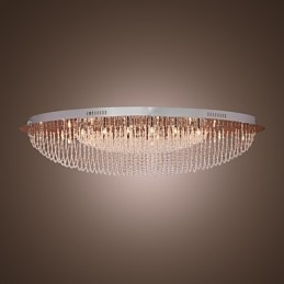 Moderno Contemporâneo Cristal Cromado Metal Montagem Embutida
