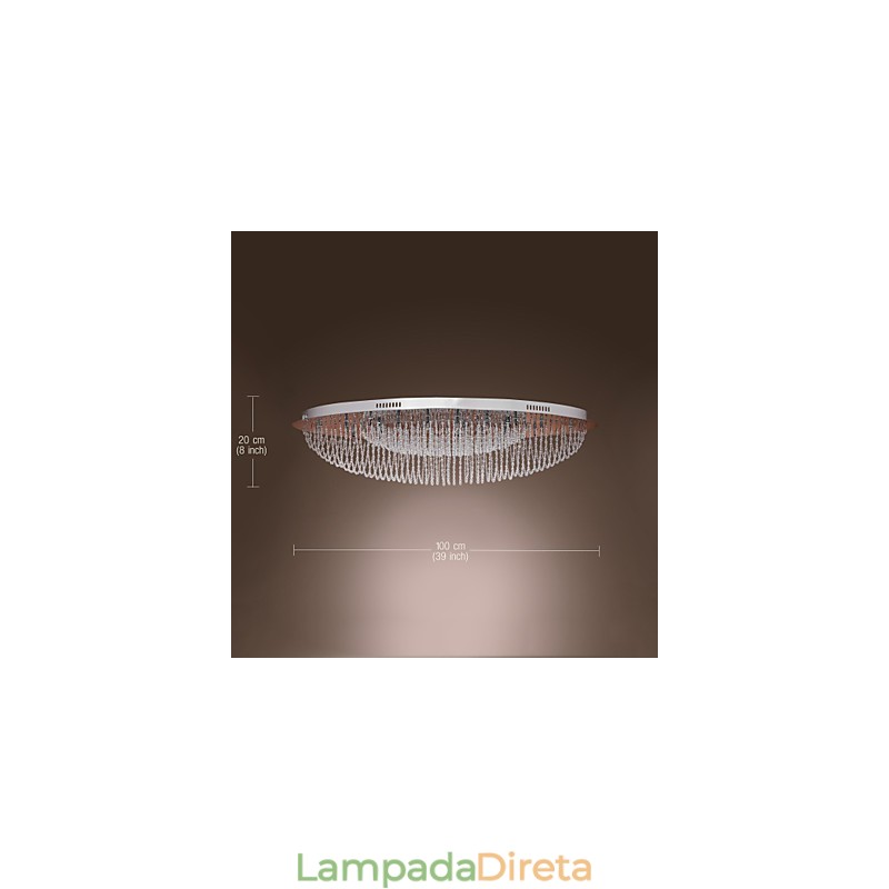 Moderno Contemporâneo Cristal Cromado Metal Montagem Embutida