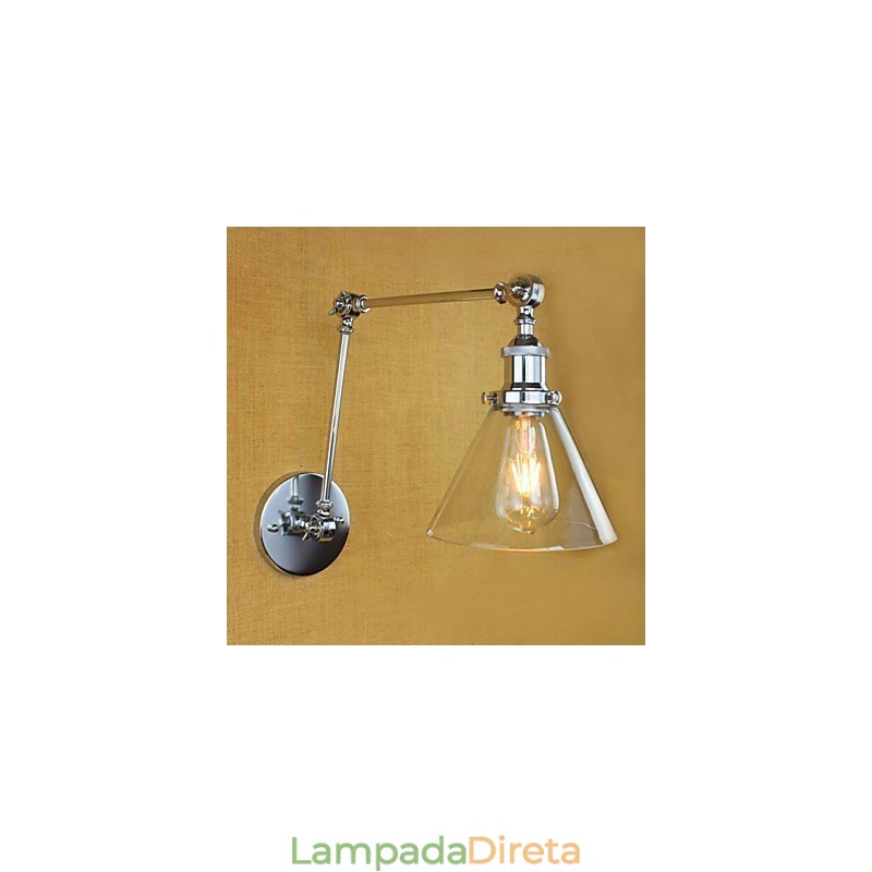 Recurso de galvanoplastia retrô country para luzes de braço oscilante de proteção ocular estilo mini