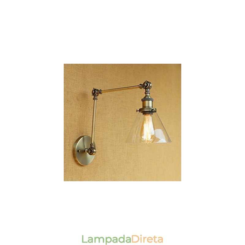 Recurso de galvanoplastia retrô country para luzes de braço oscilante de proteção ocular estilo mini