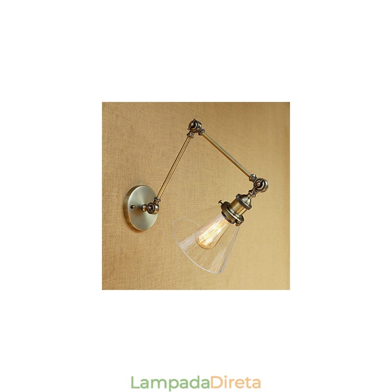 Recurso de galvanoplastia retrô country para luzes de braço oscilante de proteção ocular estilo mini